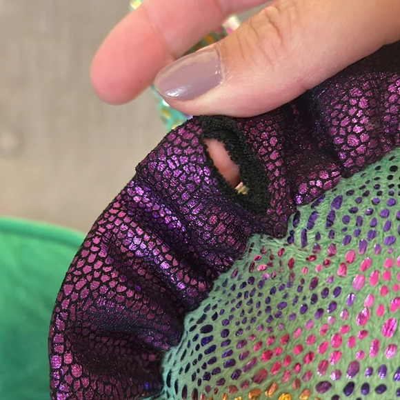 Large Ty Beanie Boos Cinder The Green Dragon Plush large, 16” NWT Iridescent - Picture 11 of 16